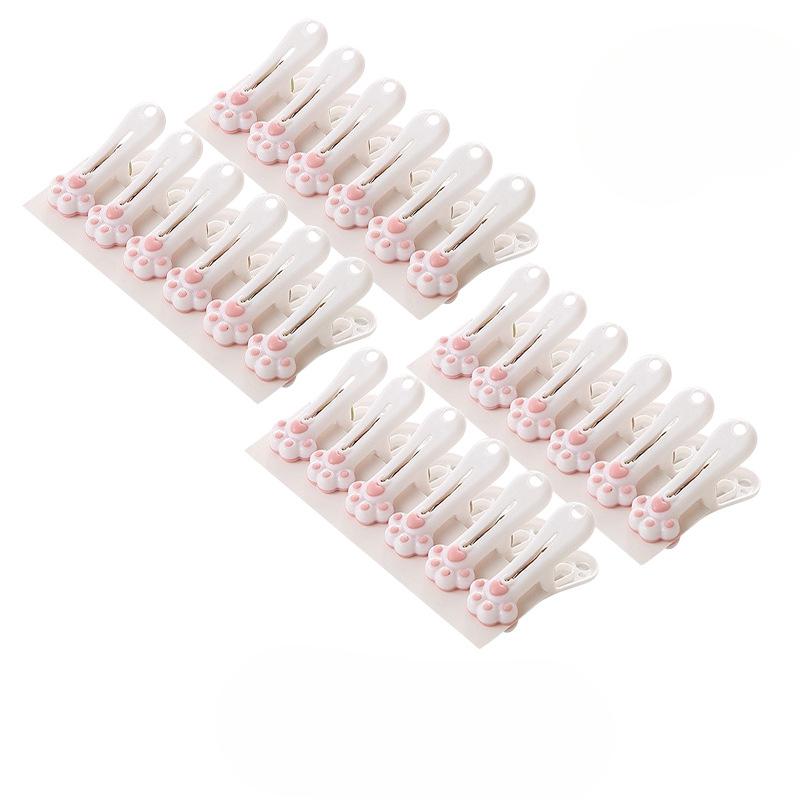 

Милые пластиковые прищепки для сушки одежды Прищепки для сушки одежды Нижнее белье Полотенца Фиксированные вешалки для одежды Ветрозащитные прищепки и маленькие прищепки для одежды 24 pieces розовый