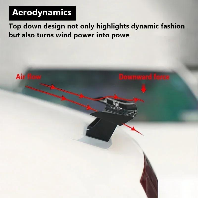 1Pcs Carbon Fiber Car Mini Rear Spoiler Mini Small Wing Model Decoration For Toyota TRD RAV4 Avensis Yaris Levin Reiz Crown Vios
