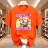 Mentally Cat Meme Aesthetic T Shirts Mens Women Vintage O-Neck Tshirt Short Sleeve Oversized Tshirts