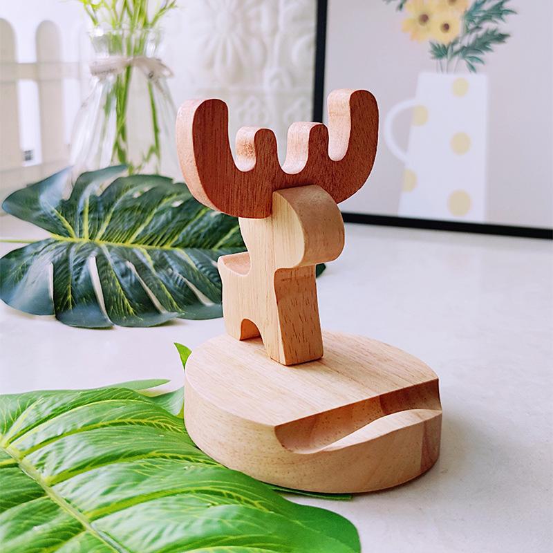 

Подставка для телефона и планшета из цельного дерева: Универсальный, простой и удобный для настольных компьютеров