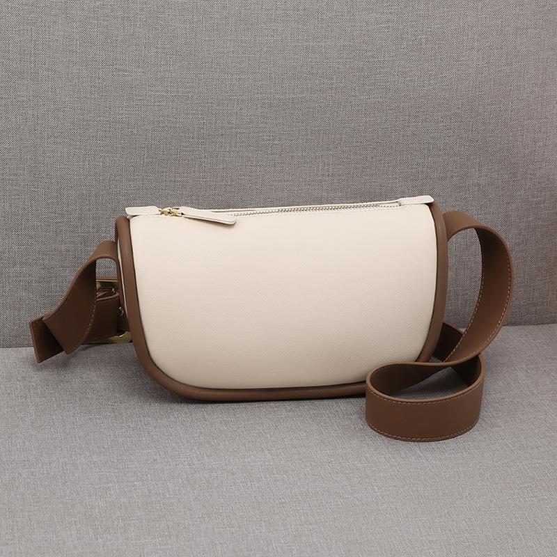 Women'S Bag, Dumpling Bag, Messenger Bag, Leather Premium Breast Bag, Versatile Small Bag.