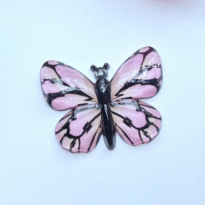 10pcs New Cute Acrylic Mini Butterfly Pattern Flat Back Cabochon Scrapbook Kawaii DIY Embellishments Accessories Home Decor
