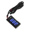 LCD Motorrad Thermometer Ultradünn Wasserdicht Wassertemperaturmesser mit 10MM Zündkerzenadapter