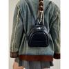 Solid Color Ladies Mini Backpack Fashi Pu Leather Women's Double Shoulder Bag Simple Casual Female Small Handbags Purse Tote