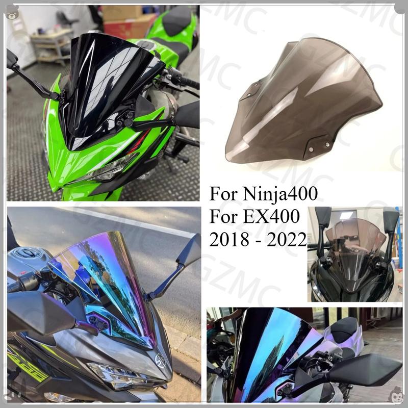 Motorcycle EX400  Wind Deflector Accessories For Kawasaki Ninja400 EX400 2018 -  Screen Windshield Deflector Windscreens