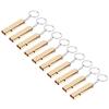 10 Pcs Aluminum Alloy Double Tube Whistle 120dB Loud High Frequency Whistle  Outdoor Sports