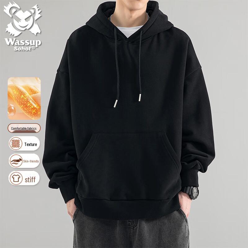 Wassup Sohot Men's Heavyweight Hooded Sweatshirt