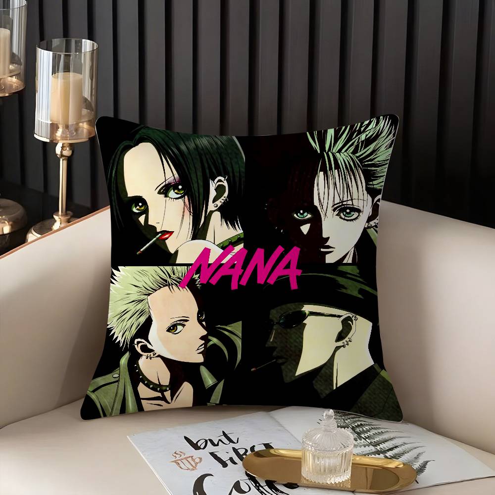 Arrival N-Nana Anime Pillow Case Home Dorm Chair Back Short Plush Double-Sided Printing Office Nap Time Cushion Cover