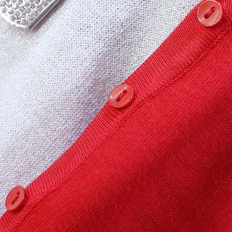 2024 Korean Style Women's Knit Cardigan Shawl, Long Sleeve V-Neck Sweater Jacket