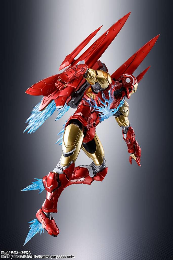 TAMASHII NATIONS Iron Man On 155mm Painted Movable Figure S.H.Figuarts (Tech Avengers) Approx. PVC&ABS&Diecast