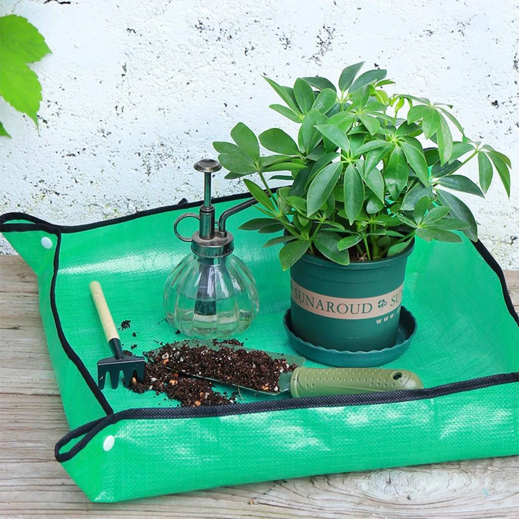 Indoor Garden Tool Waterproof Indoor Succulent Potting Mat PE Gardening Mat Portable for Plant Transplanting and Dirt Control