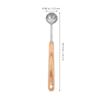 Stainless Steel Coffee Measuring Spoon Wood Handle 8ml Silver Finish Accurate Baking Powdered Milk Scoop Measure Cups