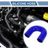 X AUTOHAUX 1 Piece Inner Diameter 48mm/189" Length 120mm/472" 180° Blue Car Silicone Hose