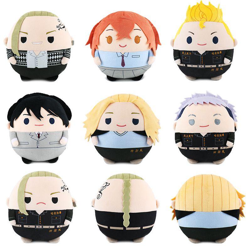 Tokyo Revengers Plush Toy Chubby And Cute 20cm Takemichi/mikey/draken/mitsuya Takashi/tachibana Naoto Pillow