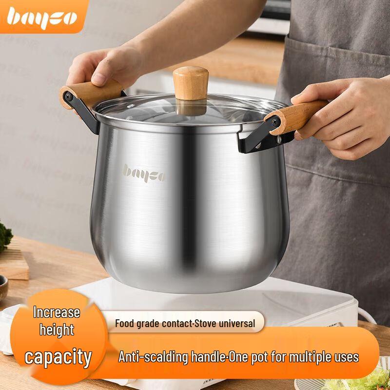 Bayco Food-Grade Stainless Steel Soup Pots