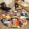 One Piece Pattern Round Rug, Indoor/Outdoor Mat, for Picnic, Gameroom, Bedroom, Office, Living Room, Home Decor Carpet, Birthday Gift