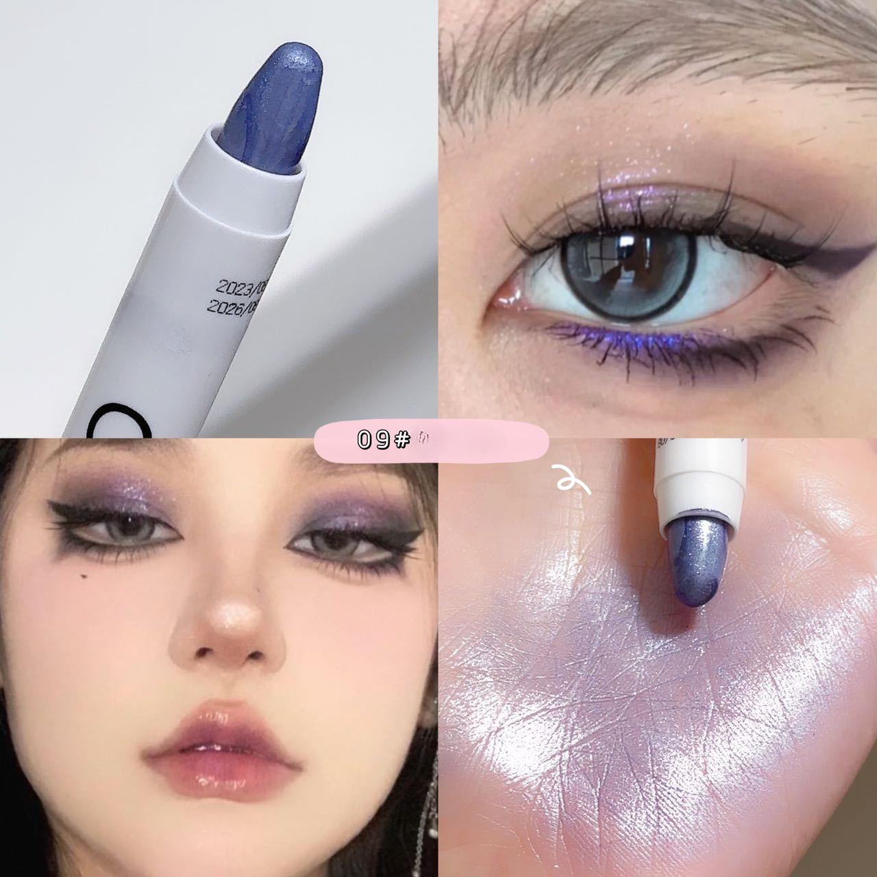 

Блестящая ручка-хайлайтер, перламутровый карандаш для лежачего шелкопряда, водостойкий, долговечный осветляющий карандаш для глаз, белый, серебряный макияж для глаз