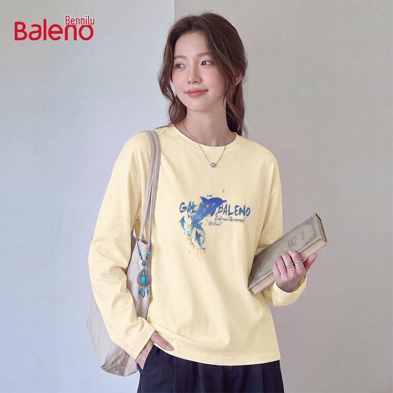 Baleno Women's Pure Cotton Long Sleeve Graphic T-Shirt