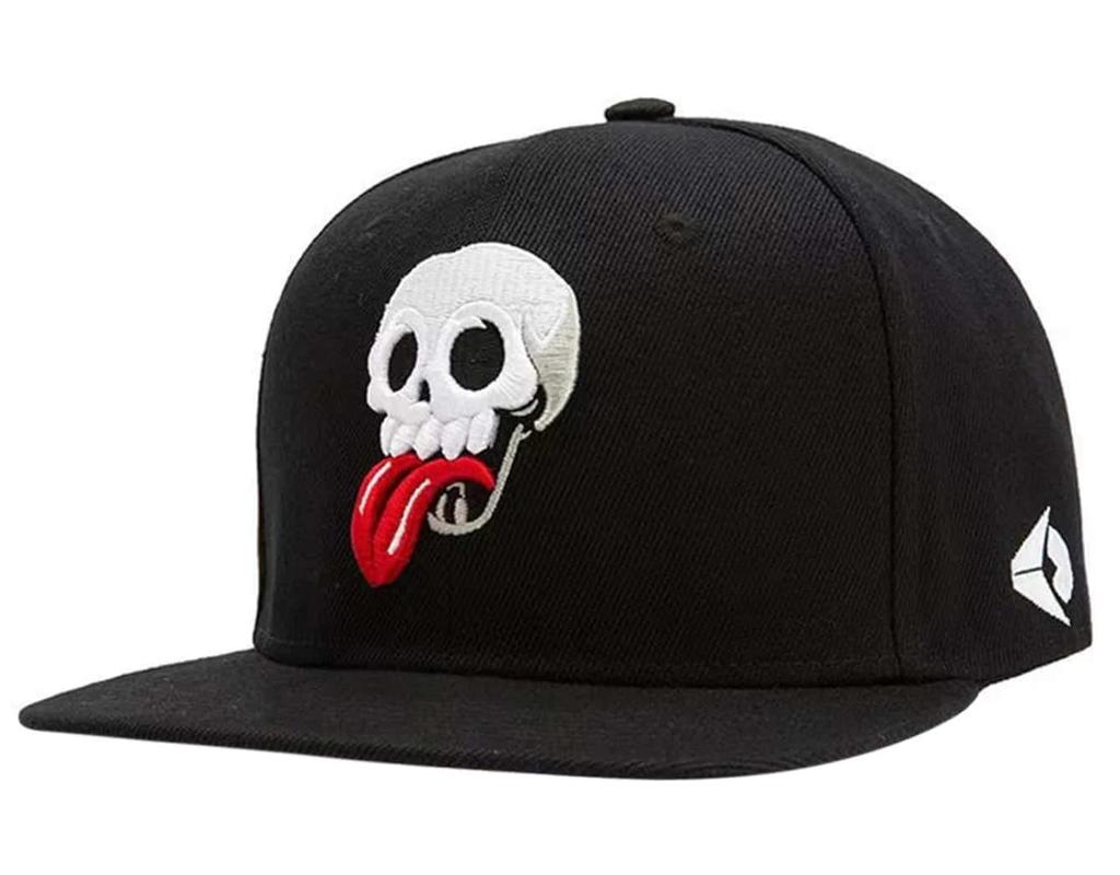 Sproutsy Men's Embroidered Skull Cap, Unisex (Black)