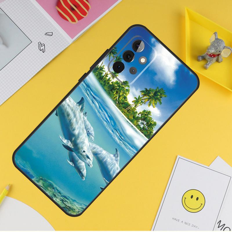 Tier Delphin Fall Für Samsung Galaxy A54 A34 A14 A13 A33 A53 A12 A32 A52 A71 A51 A15 A25 A35 a55 Abdeckung