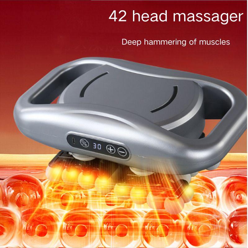 2026 New Professional Grade Muscle Massager Gun with 42 Massage Heads LED Digital Display 10min Smart Timer 9 Speed Modes Type-C Fast Cha