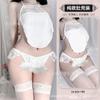 New Sex Underwear Women's Sexy Retro Belly Pocket Set Three-color Lace Temptation One-piece Hair Three-color Belly Pocket