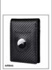 Men's Carbon Fiber Genuine Leather AirTag Wallet with RFID Protection