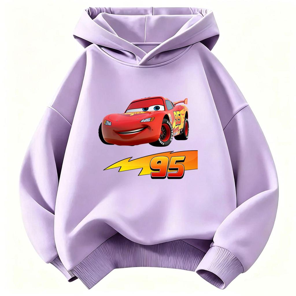 Cars Lightning McQueen Boys' Casual Cartoon Hoodie