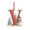 New Christmas Tree Decoration Letter Pendant Acrylic Hanging Ornament Accessories Navidad 2D 26 Entertaining Play Safe Kid Friendly Fun