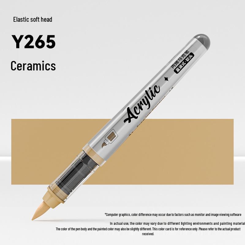 Jinzhi Liquid Acrylic Marker Pen - Soft Tip, Opaque, Large Capacity, Stackable Colors