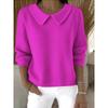 Womens Oversized Long Sleeve Crewneck Sweatshirt 2025 Fall Casual Pullover With 3D Print Acrylic Fabric