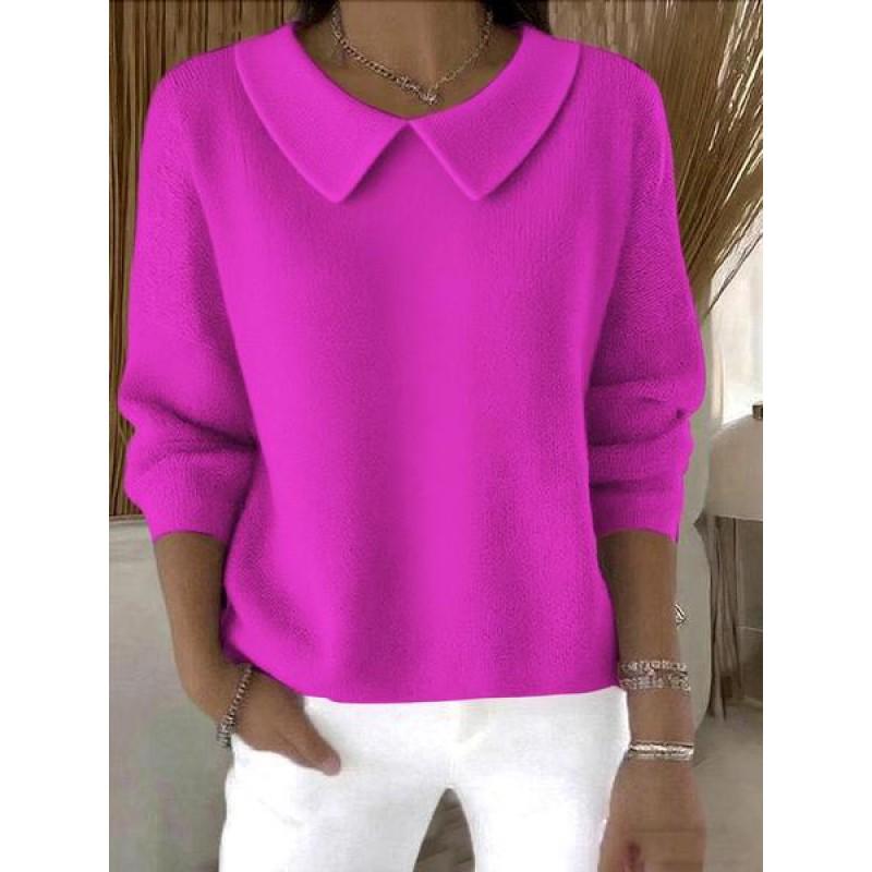Womens Oversized Long Sleeve Crewneck Sweatshirt 2025 Fall Casual Pullover With 3D Print Acrylic Fabric