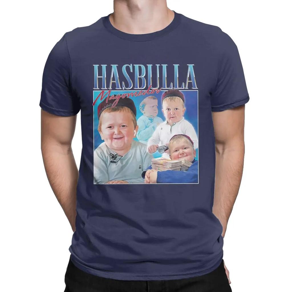 Fashion Hasbulla Magomedov Homage Khabib T-Shirts Men Crew Neck Cotton T Shirts Short Sleeve Tee Shirt Gift Clothes