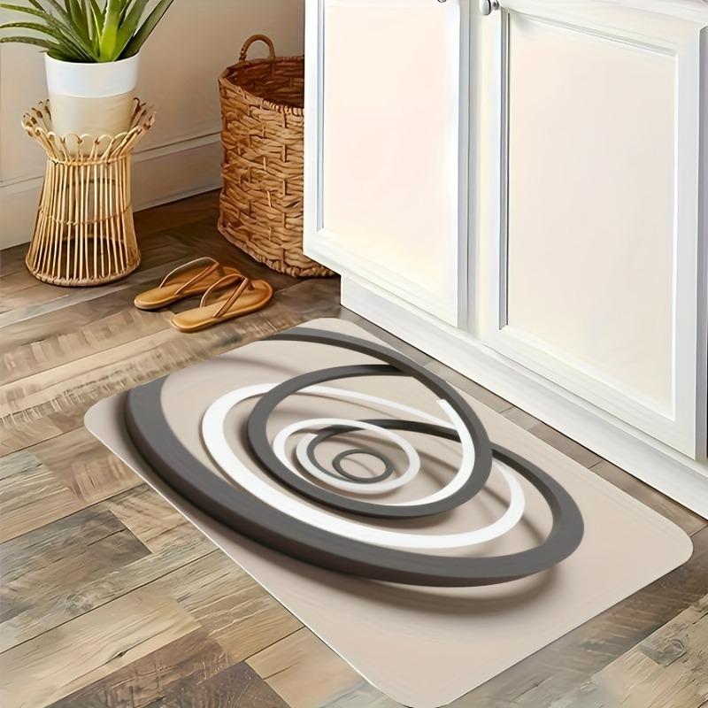 1PC Tranquil Waters Kitchen Rug Non-Slip Door Mat Pop design Bathroom Rug Bath Mat Carpet for Home Sink Laundry ecoreeree