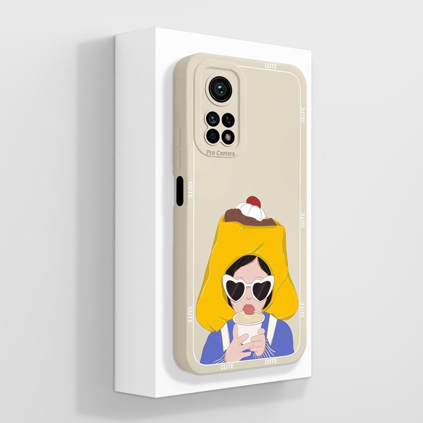 Handyhülle für Xiaomi Mi 10T 11T Pro Lite Mi 10 11 11X 11i Aromatische Blumenmuster Flüssigsilikon Weiche Stoßstange Stoßfeste Hülle für Xiaomi Stoßstangen-Taschen