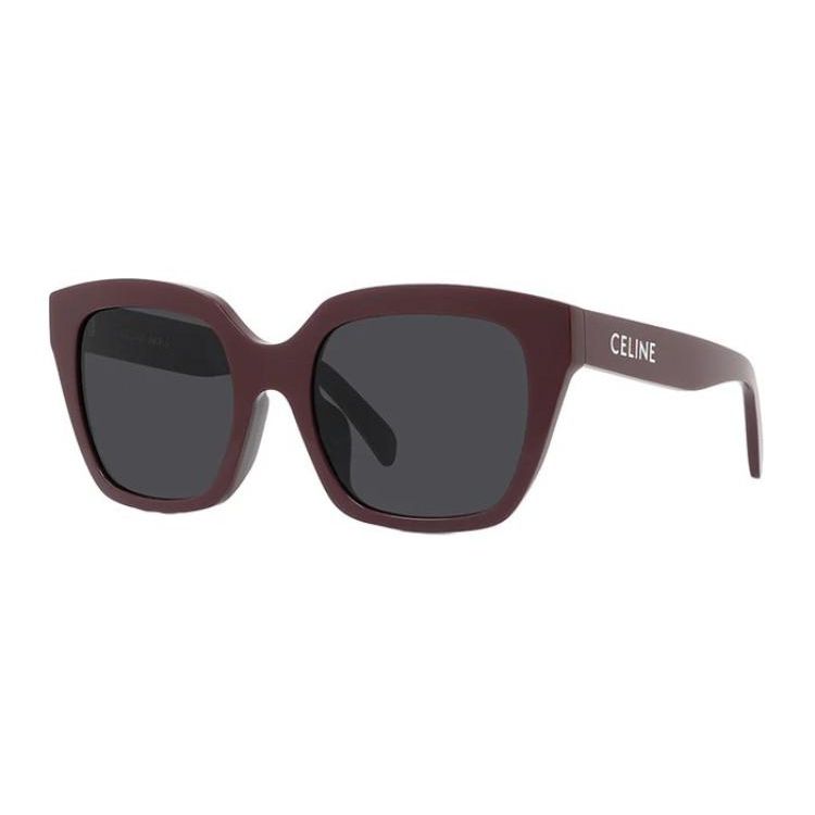 Celine Square Sunglasses With Mirror Legs Women sunglasses Red CL40198F5669A 56,Red