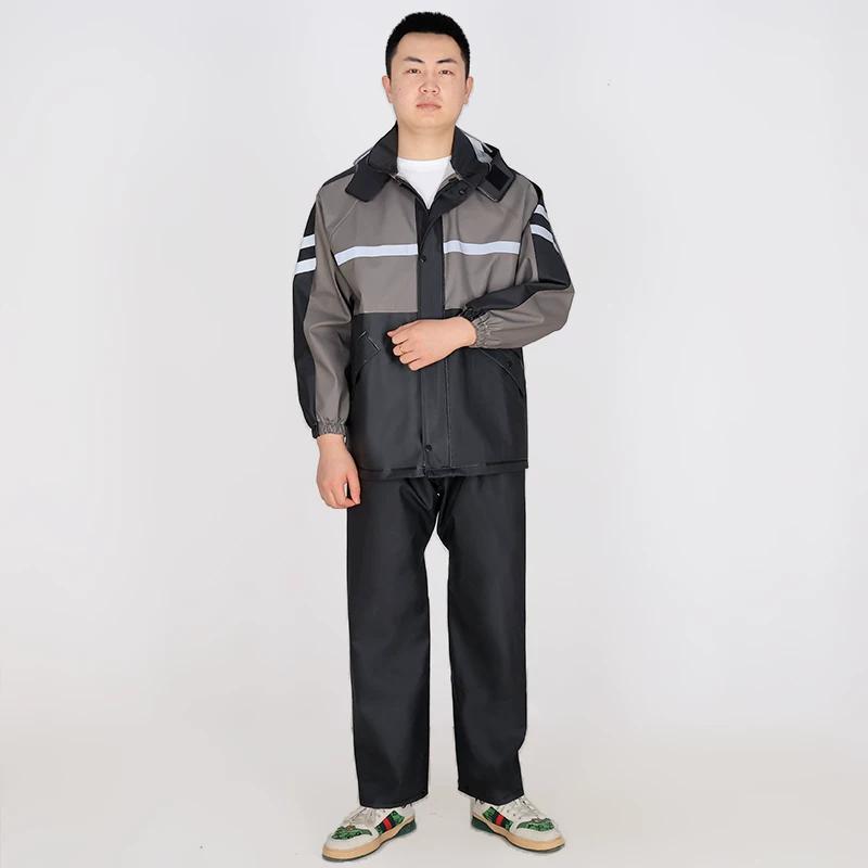 Men's Thick Takeaway Cycling Clothing Raincoat Rain Pants Suit