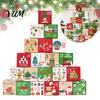Advent Calendar Boxes for Kids 24 Pcs DIY Christmas Boxes, Days Countdown Gift Box, Stackable Xmas Tree Decorations Empty Cardboard Number Box To Fill