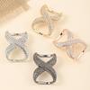 Scarf Rings for Women X Shaped Scarf Buckle Rhinestone Shawl Slide Pin Clip