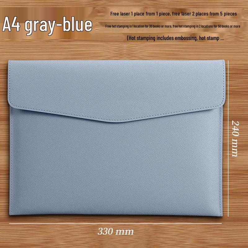 Custom A4 Lychee Grain Document File Bag and Briefcase