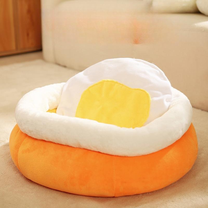 

Pet cat bedwarm in winter treading on small dogsdog bedfully enclosedsoft treading on milk sleeping bed all season universal pet 30x20x18cm