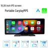 10.26" CarPlay Portable Screen: MP5 Navigation, Reversing Interconnection, Bluetooth, 4K Recorder