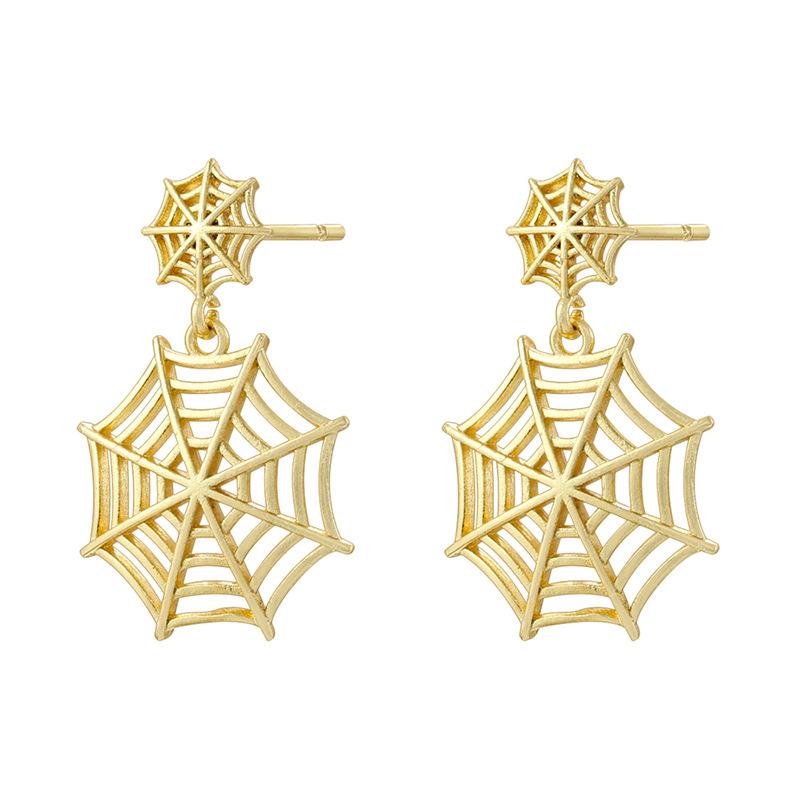 Pumpkin Grimace Ghost Stud Earrings Fun Funny Halloween Spider Web Earrings Ve1701-1705