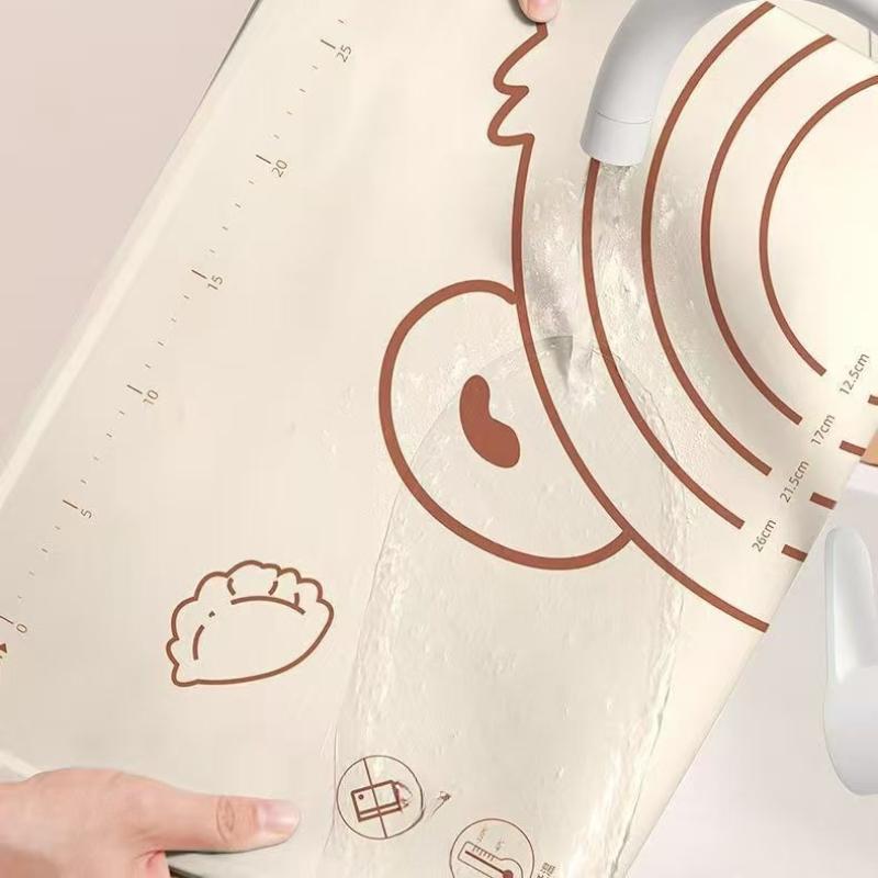 Large Thickened Silicone Baking Mat, Food-Grade Non-Stick Dough Kneading Mat, Non-Slip Kitchen Silicone Pastry Mat for Home Baking