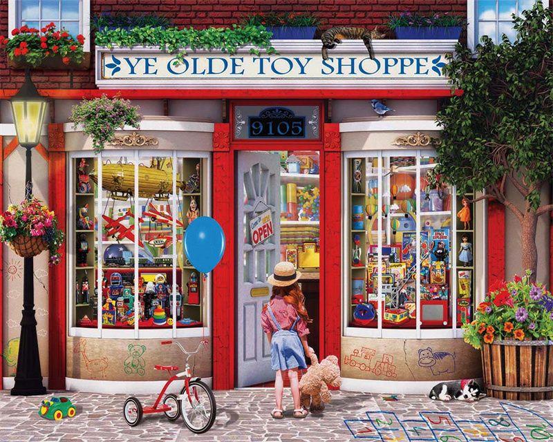 

RUOPOTY Diy цифровая живопись дом пейзаж настенное искусство ручная роспись маслом цифровое украшение с цветами 40x50cm NO Frame