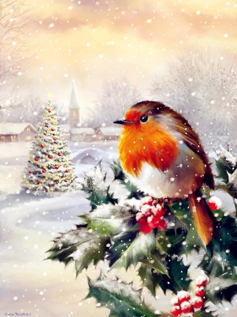 New Diamont Embroidery Snowman Scenery Diamond Painting Animal Bird Full Square Round Christmas Mosaic Diy Snowflake Home Decor
