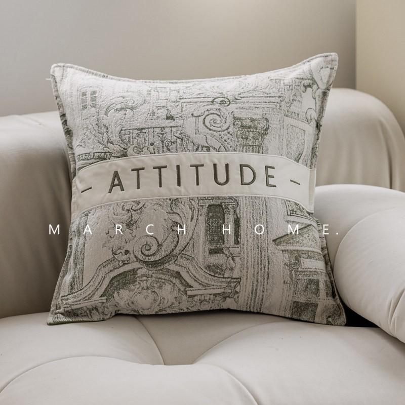 Vintage French Style Throw Pillow Cover With Embroidery Soft Velvet Fabric 45x45cm Decorative Cushion Living Room Dining