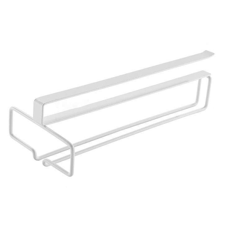 Non perforated inverted iron hanging high footed red wine cup holder, home bar hanging glass storage rack, glass organizer