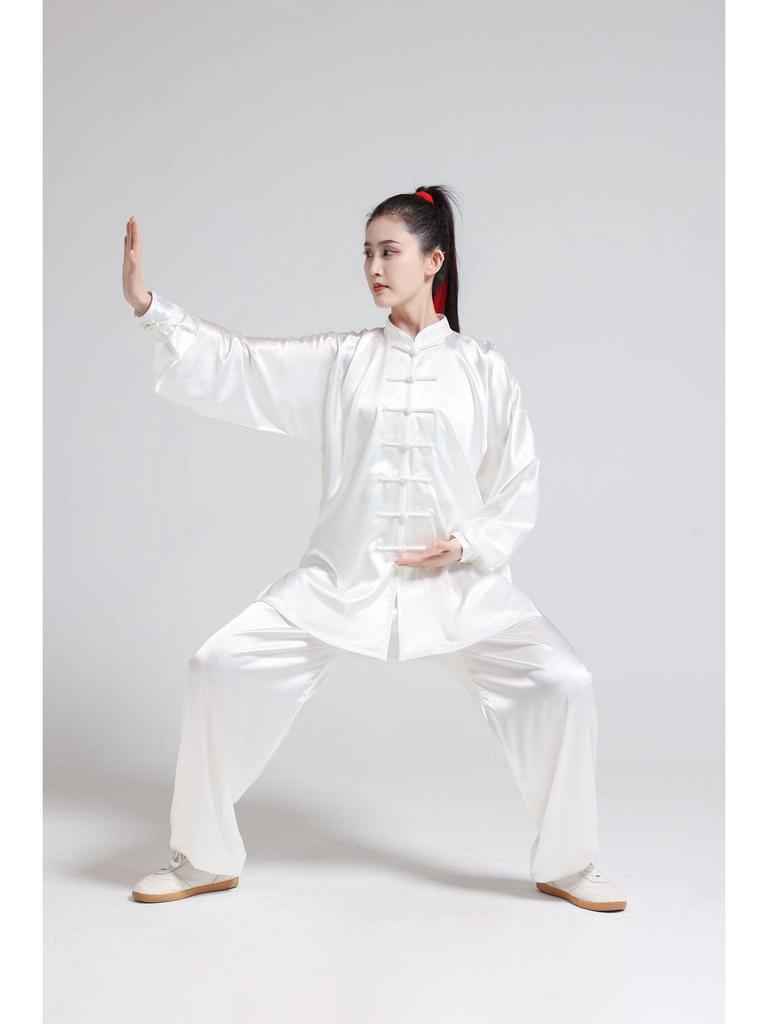 Your Highness Silk Imitation Tai Chi Suit: Mulan-Inspired Practice & Performance Wear