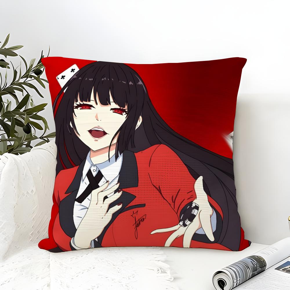Anime Comics K-Kakegurui Yumeko Jabami Pillow Case linen pillow case sofa home decor cushion cover cushion cove